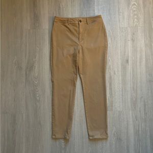 LOFT Tan Skinny Corduroy Pants (Curvy 6)